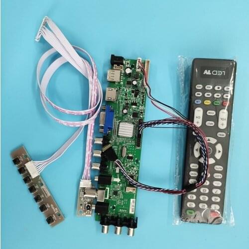 Kit For LTN156AT35-T01/LTN156AT35-W02 40pin VGA LED HDMI controller board digital remote DVB-T2 Signal WLED 1366X768 TV LVDS USB