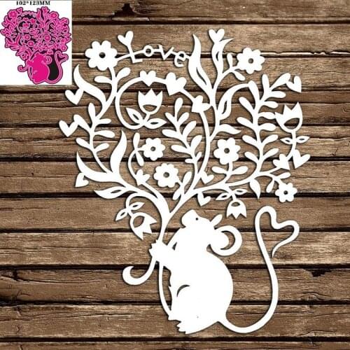 Little-mouse 2021 Metal Cutting Dies Decoration Scrapbook Paper Craft Knife Mould Blade Punch Stencils