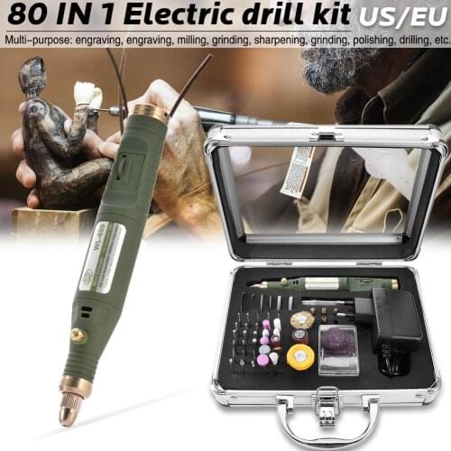 80-IN-1 Mini Electric Rotary Drill Grinder With Grinding Accessories Set Multi-Function Engraving Machine Power Tool Kit #35