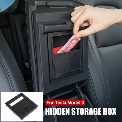 2021 NEW Car Center Console Armrest Hidden Storage Box for Tesla Model 3 Model Y 16-21 Car Interior Accessories Organizer