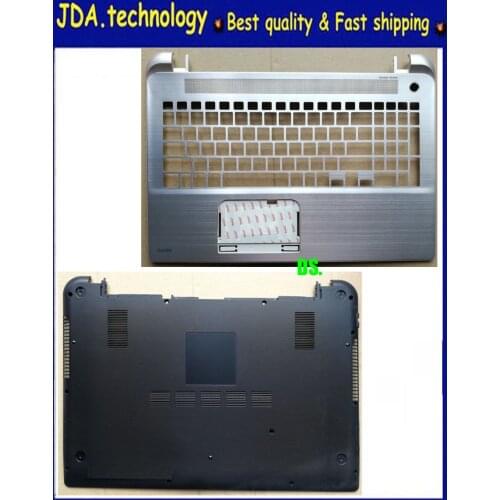 MEIARROW New/orig CD cases for TOSHIBA Satellite S55T S55T-B US keyboard bezel Upper Case Cover Bottom base case cover