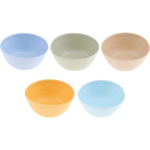 Solid Color Plastic Bowl for Mixing and Serving Snack Tray Durable Tableware Serving Utensils Decorative Food Server