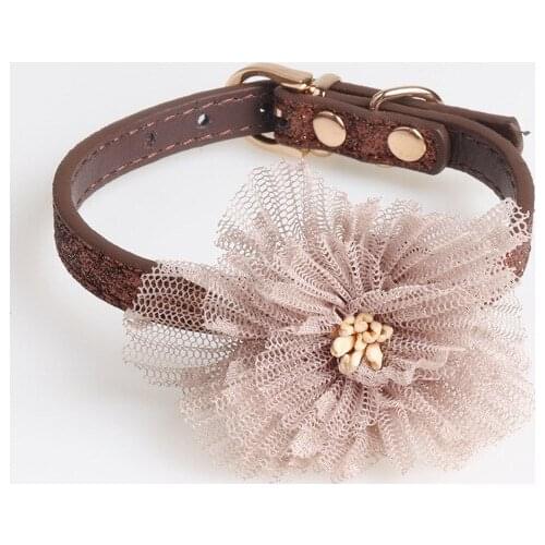 20PCS / LOT New Dog Flower Collar Pet Dog Collar Necklace Cat Dog Grooming Accessories