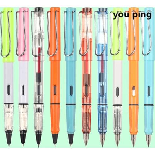 New Fashion color Luxury quality 555 Student School office Three Type nib Fountain Pen Financial ink pens Supplies Stationery