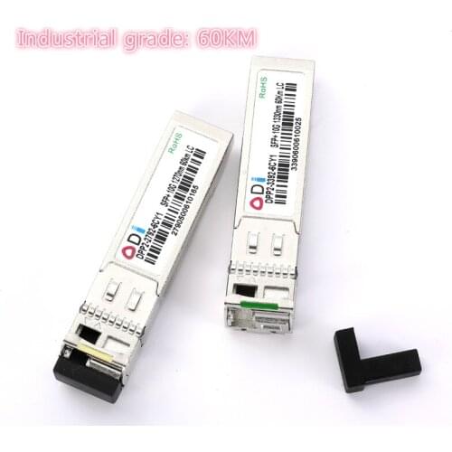 SFP 10G LC 60KM 1270nm/1330nm Industrial grade Single Fiber SFP Optical Module SFP Transceiver Industrial grade -40-85 Celsius