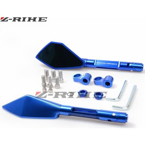 Universal Aluminum CNC motorcycle Side mirror rearview accessories For Triumph Kawasaki ER6N ER6F ER-6N ER-6F Yamaha FZ6-S2 FZ6