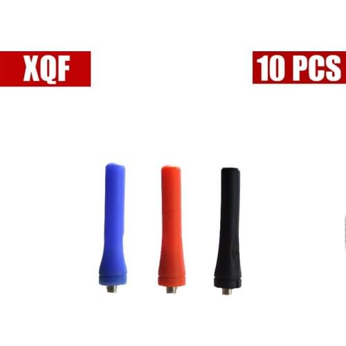 XQF 10PCS SF-18 handheld Interphone Antenna SF-18 soft silicone hand short antenna 5.8CM For baofeng two way radio