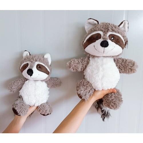 1pc Cute Raccoon Plush Toys Super Soft Raccoon Stuffed Animals Doll Pillow For Girls Children Kids Baby Birthday Gift 25/35cm