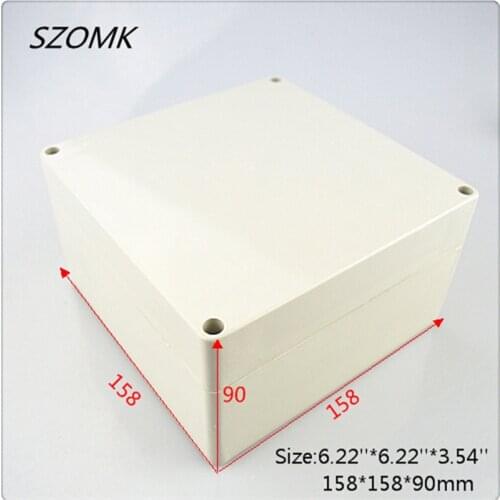 1 piece, good quality szomk plastic electronic waterproof enclosure box 158*158*90mm plastic control box instrument junction box