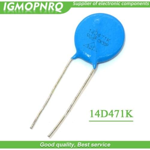 10pcs varistor 14D471K 470V piezoresistor 14D471 IGMOPNRQ