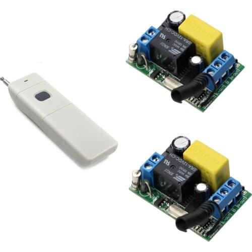 315Mhz 433Mhz AC220V 1CH Relay Receivers with Transmitter Long Range 20-1000m Wireless Switch for LED Light Lamp Power ON OFF