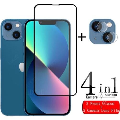 4-in-1 For iPhone 12 Pro Max Glass For iPhone 12 Pro Max Full Screen Protector For iphone 8 Plus SE 2020 12 Pro Max Mini Glass