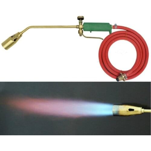 50mm Type Portable Propane Weed Torch Kit Burner Weed Burner Fire Starter Ice Melter Melting with Nozzles and Hose