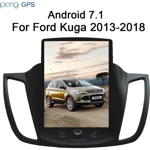 Pure Android 7.1 Tesla style Car Radio GPS Navigation For Ford Kuga 2013-2018 No Car DVD Player Stereo Audio Headunit Multimedia