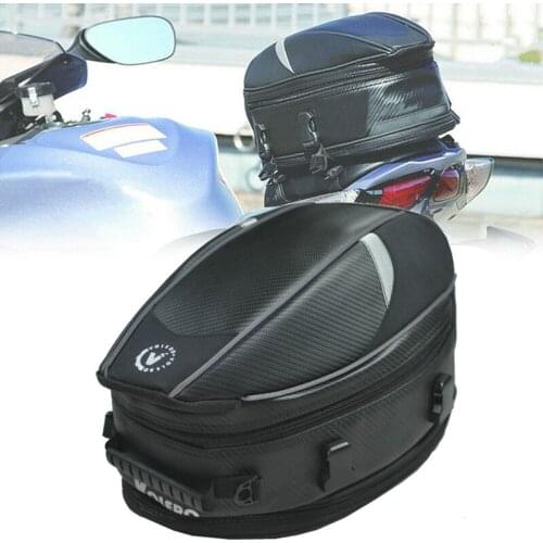 Free delivery of new rr9014 motorcycle rear seat bag / car rear bag / bag / rain cover / Black 18.5 L