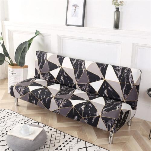 14 Geometric patterns Polyester Armless Sofa Bed Cover Without Armrest Big Elastic Folding Decoration Bench Covers for room