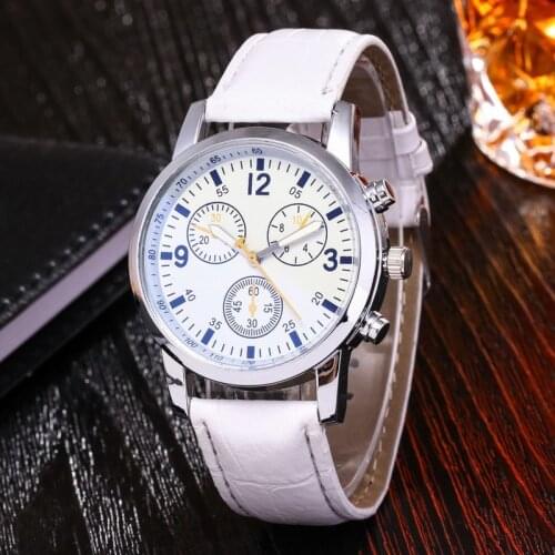 1pcs Digital Sport Men Watch Quality Fashion Geneva Roman Numerals Leather Analog Quartz Ladies Watches Bracelet Clock Gift