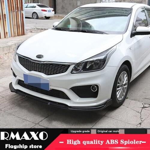 For KIA K2 ABS Rear Bumper Diffuser Protector For 2017-2018 KIA K2 Body kit bumper rear Front shovel lip rear spoiler