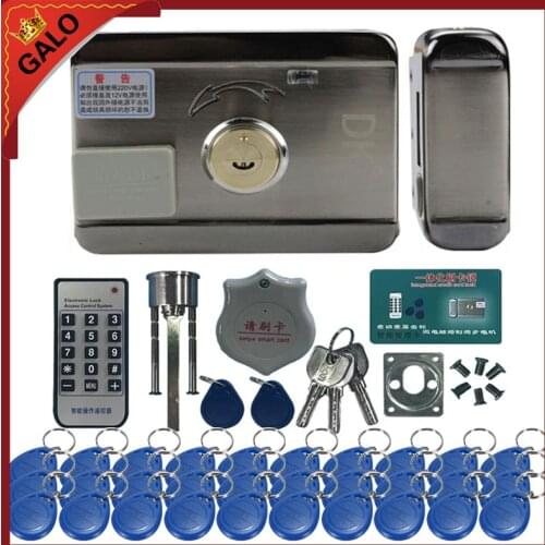 Electronic Mute Door Lock Wired Home Gate Security Lock Multiple Sets Of Optional