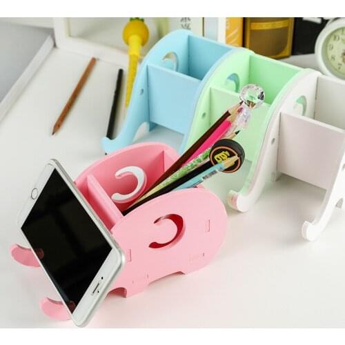Pencil Organizer Storage Box Remote Control Storage Case Mobile Phone Holder Stand Container Desktop Pen Holder Phone Rack