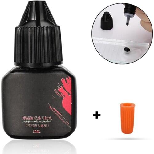 5ml Eyelash Extension Glue Practice Eye Lashes Grafting Adhesive for Beginner Eyelash Glue