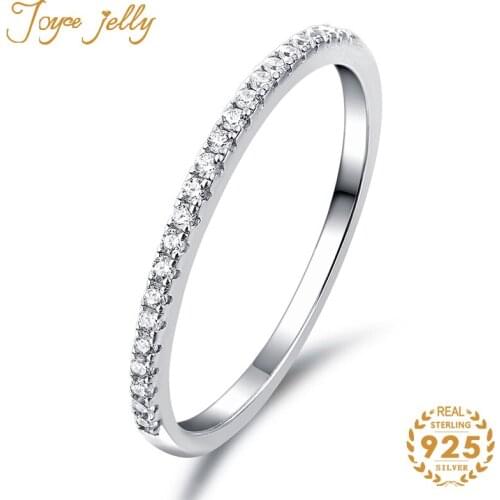 JoyceJelly Women 925 Sterling Silver V Shaped Ring for Women Gemstone Jewelry Classic Decorations Wedding Trendy Gifts Wholesale