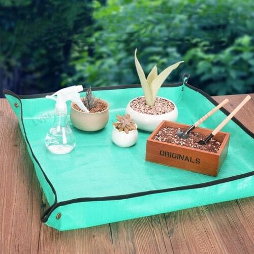 Lvju 68cm Planting Mat PE Gardening Mat Green Gardening Pad Plant Balcony Super Light Reusable Waterproof Flower Mat Garden Mat