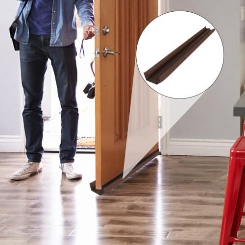 Washable Door Draft Stopper Door Bottoom Seal Strip Flexible Wind Noise Reduction Stopper Under Door Sealing Blocker