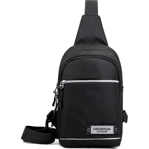 High Quality Nylon Chest Pack Small Crossbody Bags For Men Casual Travel Unisex Anti-theft Chest Bag Fashion School Shoulder Bag