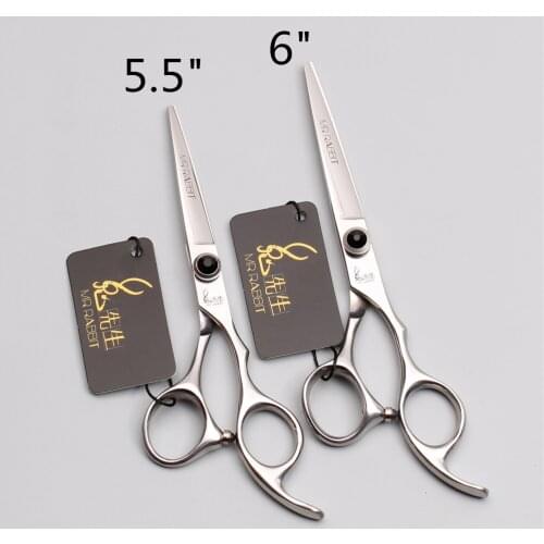 5.5" 6" Japan 440C Mr Rabbit Professional Hairdressing Scissors Regular Shears Cutting Scissors Hair Scissors Styling Tool M9013