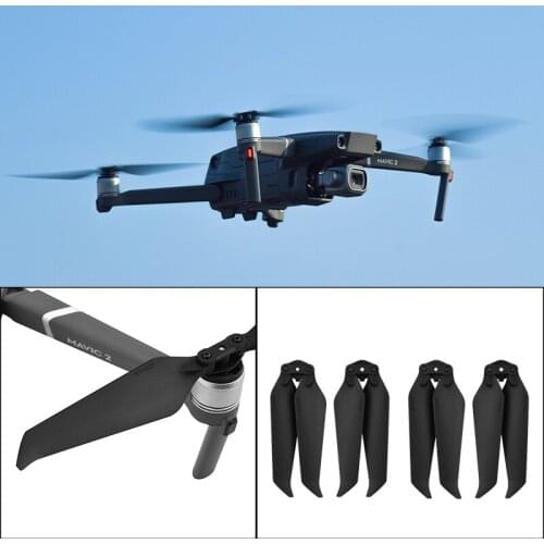 Nylon Fiber Props 8743F Low-Noise Propeller for DJI Mavic 2 Pro Zoom Quick-Release Blade Noise Reduction Fan Drone Accessories