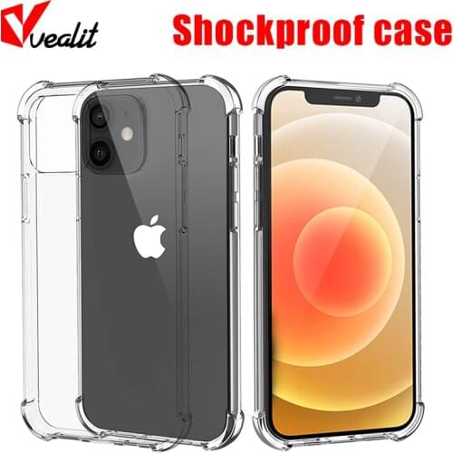 Transparent Silicone Soft Case for iPhone 11 12 Pro X XR XS Max Cover for iPhone 7 6 6S 8 Plus 12 mini Shockproof Phone Case