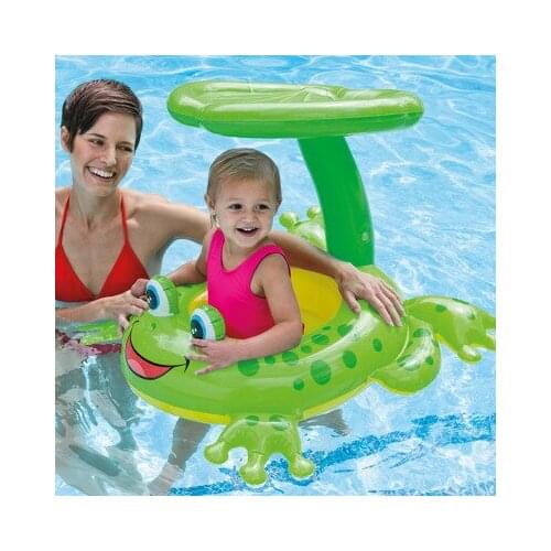 Seat Float Frog Swimming Pool Accessories Plastic Kids Children Pool Inflatable Swimming Circle