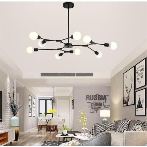 Modern Metal LED Chandelier Lighting Bedroom Living Room Decor Pendant Lamp Kitchen Light Fixtures Home Decor Chandeliers Lamp