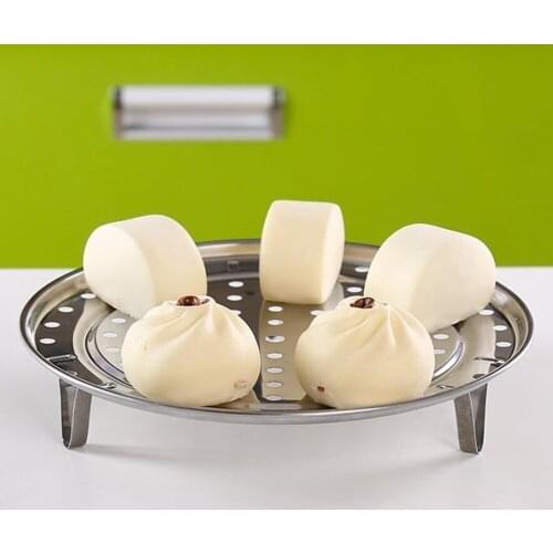 2 Sizes Durable Steamer Rack Stainless Steel Pot Steaming Tray Stand Steamer Shelf Cookware Kitchen Accessories 100gB