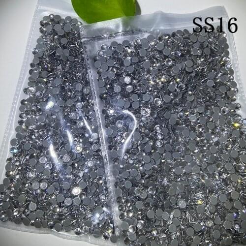 25 bag/lot SS16 Clear DMC Hot Fix Rhinestone Crystal Hot Fix Transfer Rhinestone Hotfix stone with glue for grament