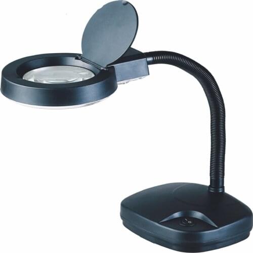 Led Cold Light Magnifying Glass Telescopic Lifting Magnifying Glass Non-Slip Equipment Clamp Glass Table Lamp
