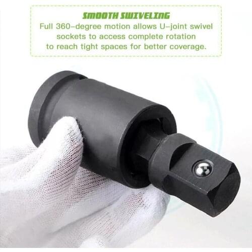 1PCS Air Wrench Universal Joint 1/4" 6.3MM Drive Socket Adapter Converter Reducer Pneumatic Wrench Universal Joint Hand Tools