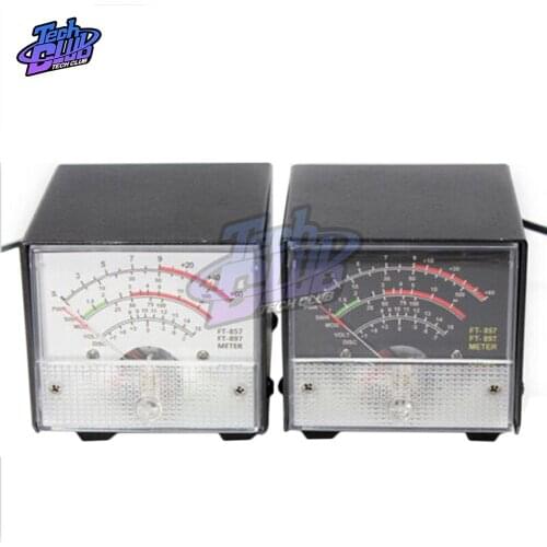 External S Meter SWR Power Meter For FT-857 FT-897 Practical Receive Emission Display Metal Case Cover SWR Meter