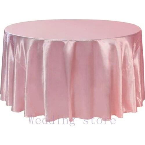 Hot Sale Pink Taffeta Tablecloth For Wedding Event&Party&Hotel&Banquet Supplies