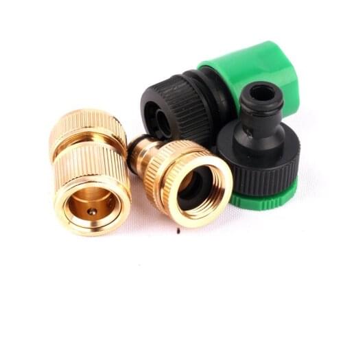 1set 1/2" 3/4" to 16mm Hose Quick Connector Tap Adapter Garden Irrigation Fittings Water Gun Pipe Joint