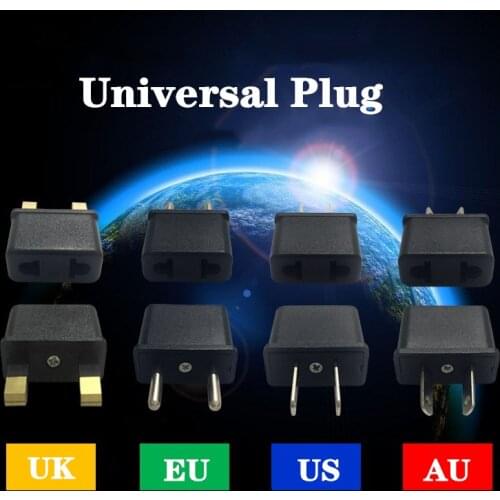 1pcs Europe Plug Power Plug Converter Travel Adapter EU AU UK Adapter Universal Electrical Socket