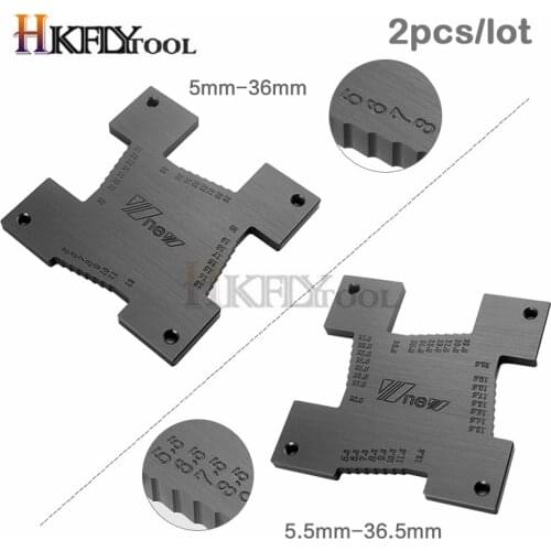 2pcs/set Woodworking Height Gauge Metric Depth Gauge For Wood Router Table Electric Saw Carpentry Measuring Tools