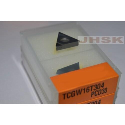 2pcs) TCGW16T304 PCD30 Used for Aluminum Polycrystalline diamond tools (PCD) cnc