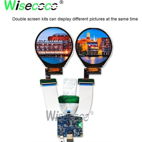 3.4 inch 800*800 IPS round screen display with mipi HDMI driver board for watch display