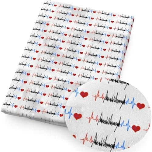 David accessories 50*145cm Heart Valentine 100% Cotton Fabric Tissue Kids Bedding Home textile for Sewing Cloth Quilting,c11057