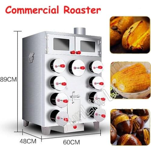 Commercial Sweet Potato Roaster 9 Holes Corn Oven Upgrade Highbake Multihole Roasting Machine For Chestnut, Potato Baker