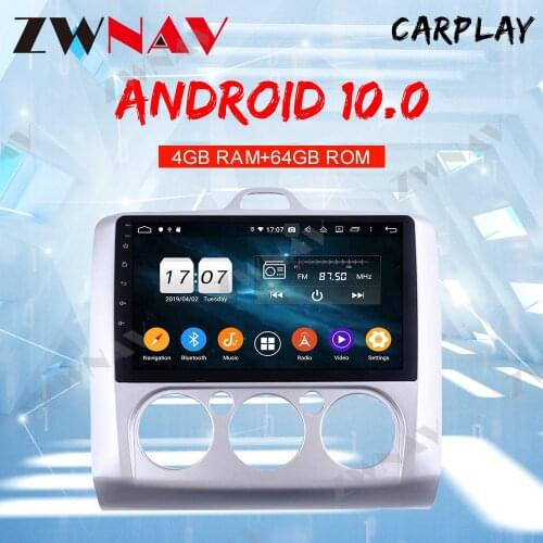 Android10 4GB Car Head Unit GPS Navigation Multimedia Player For Ford Focus 2007-2011 Auto Radio Tape Recorder No DVD Player IPS