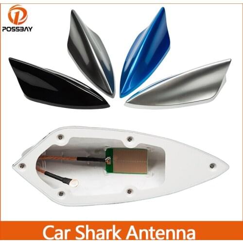 Car Shark Fin Roof Antenna Universal Auto AM/FM Radio Aerial Signal Replacement for BMW/Honda/Toyota/Hyundai/Kia/Mazda/Nissan