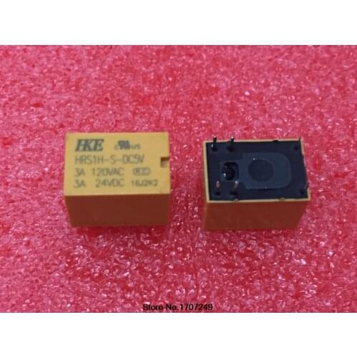 Free Shipping 100pcs/lot 100% new original relay HKE signal relay HRS1H-S-DC5V HRS1H-S DC5V/6PIN/3A